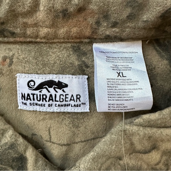 NWT Natural Gear Outdoorsman Button Up Flannel Shacket XL - Hunting Fishing Camo - Picture 7 of 8